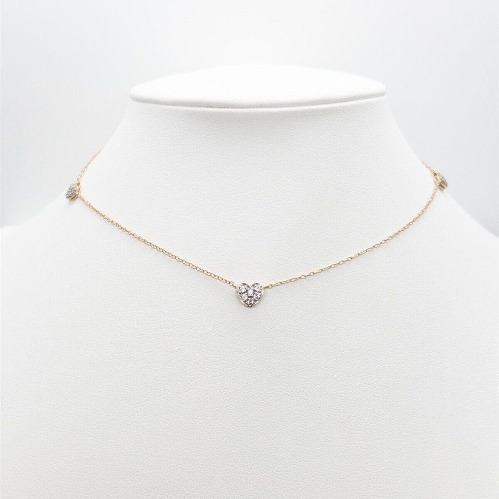 14k Child Girl 12" Diamond SI Diamond Necklace